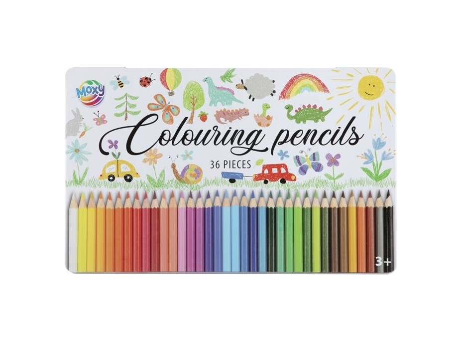 MOXY Pastelky v plechovej krabičke 36 ks