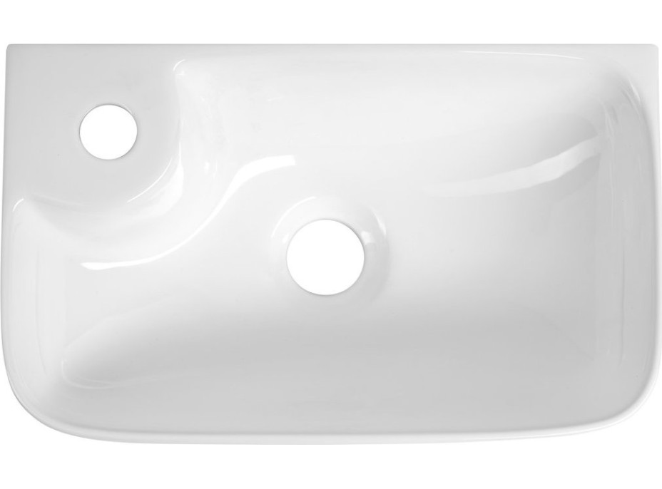 Aqualine BELLE keramické umývadlo 36x22cm, biela NP365