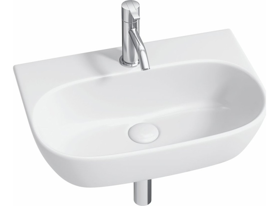 Aqualine FLANNY keramické umývadlo 46x31cm, biela NP396