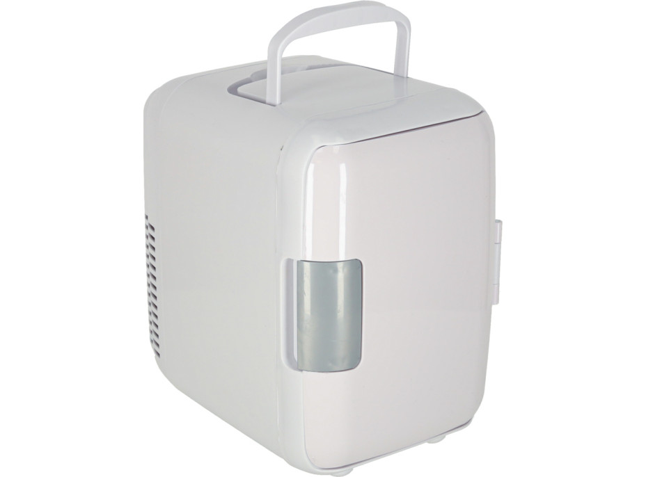 Cestovná elektrická mini chladnička do auta 2v1 4L - biela