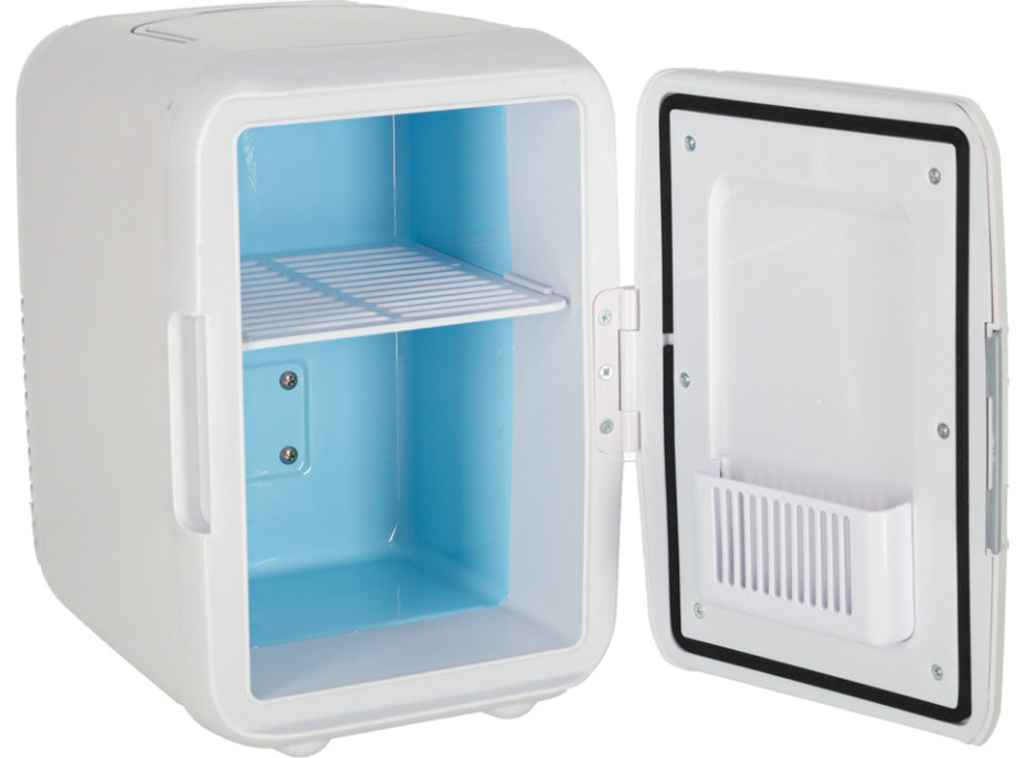 Cestovná elektrická mini chladnička do auta 2v1 4L - biela