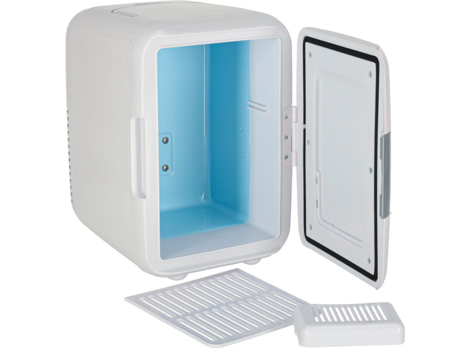 Cestovná elektrická mini chladnička do auta 2v1 4L - biela