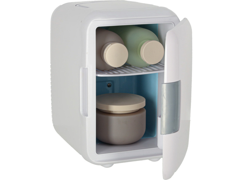 Cestovná elektrická mini chladnička do auta 2v1 4L - biela