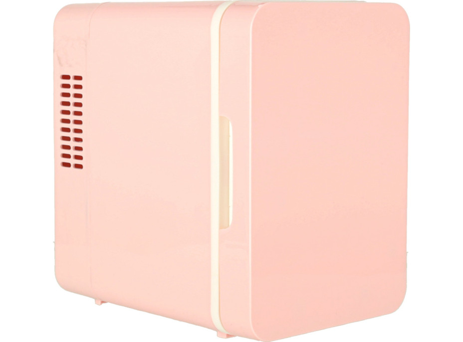 Cestovná elektrická mini chladnička do auta 2v1 4L - ružová