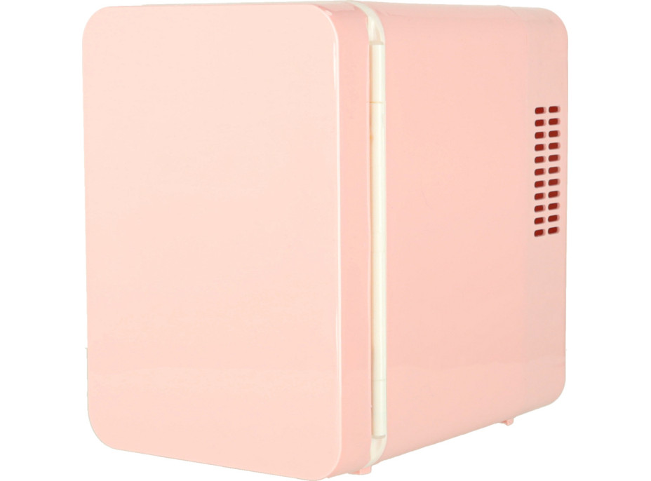 Cestovná elektrická mini chladnička do auta 2v1 4L - ružová