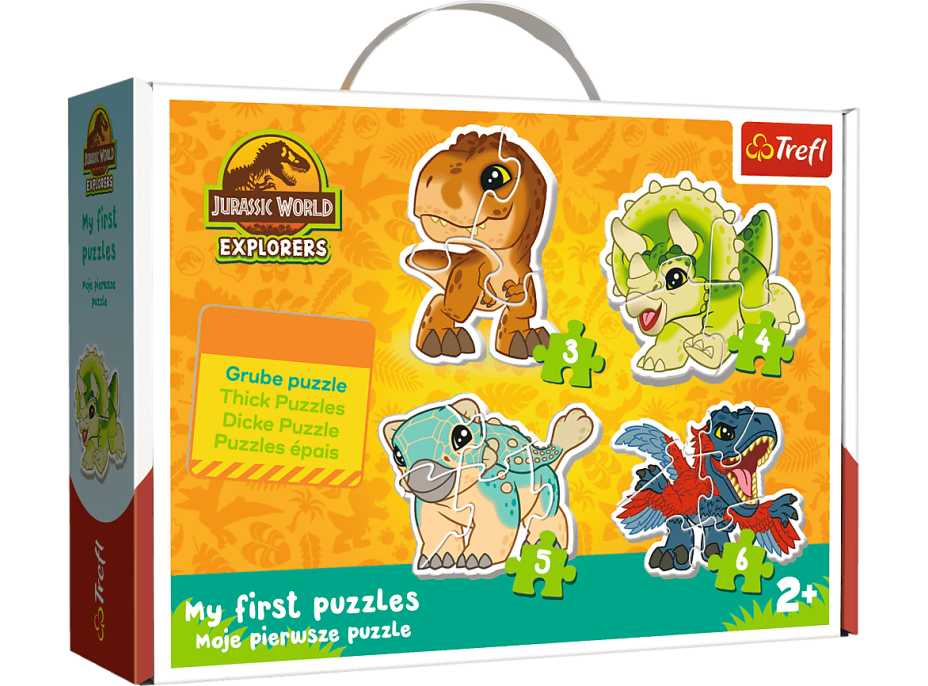 TREFL Baby puzzle Jurský park 4v1 (3,4,5,6 dielikov)