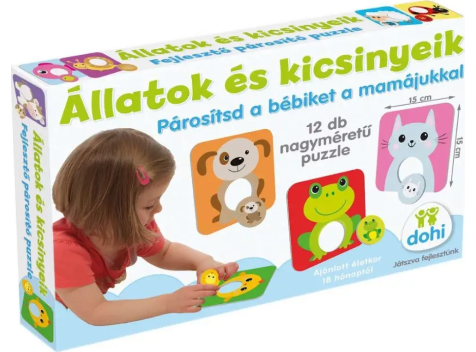 DOHÁNY Baby vkladačka Zvieratá s mláďatkami