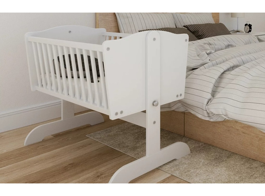 Detská kolíska SWEET DREAM 90x40 cm - BIELA