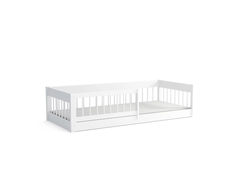 Detská Montessori posteľ z masívu borovice LITTLE LUNARI - 200x90 cm - KAŠMÍROVÁ