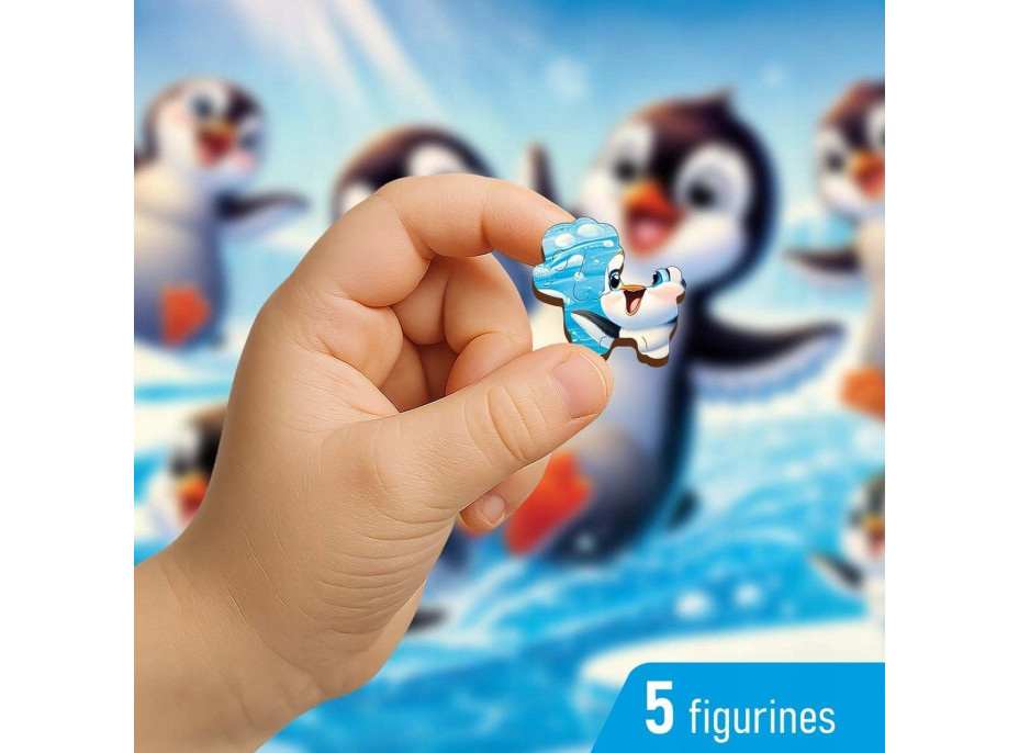 WOODEN CITY Drevené puzzle Veselí tučniaci 40 dielikov