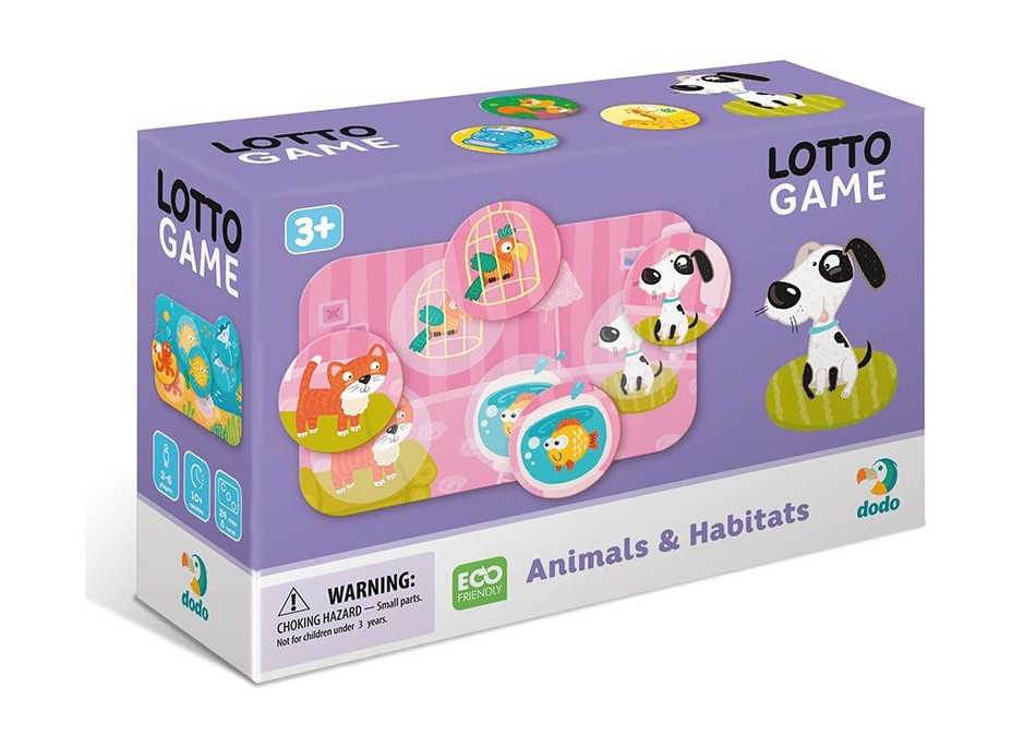 DODO Lotto Zvieratká a ich obydlia