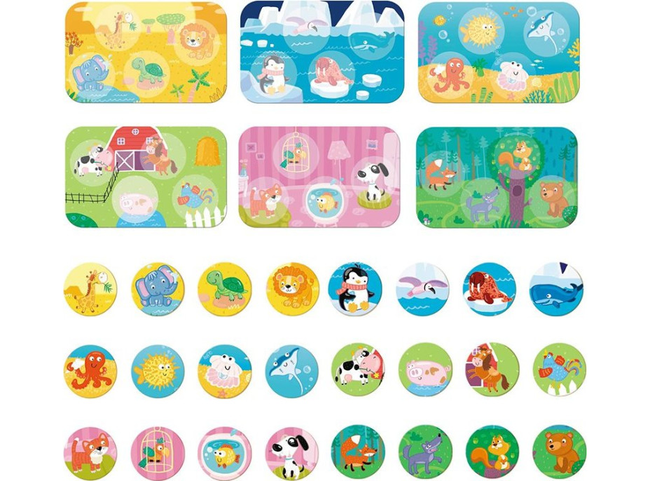 DODO Lotto Zvieratká a ich obydlia