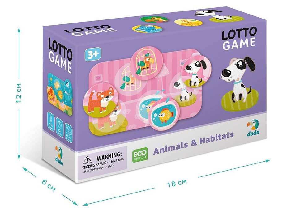 DODO Lotto Zvieratká a ich obydlia