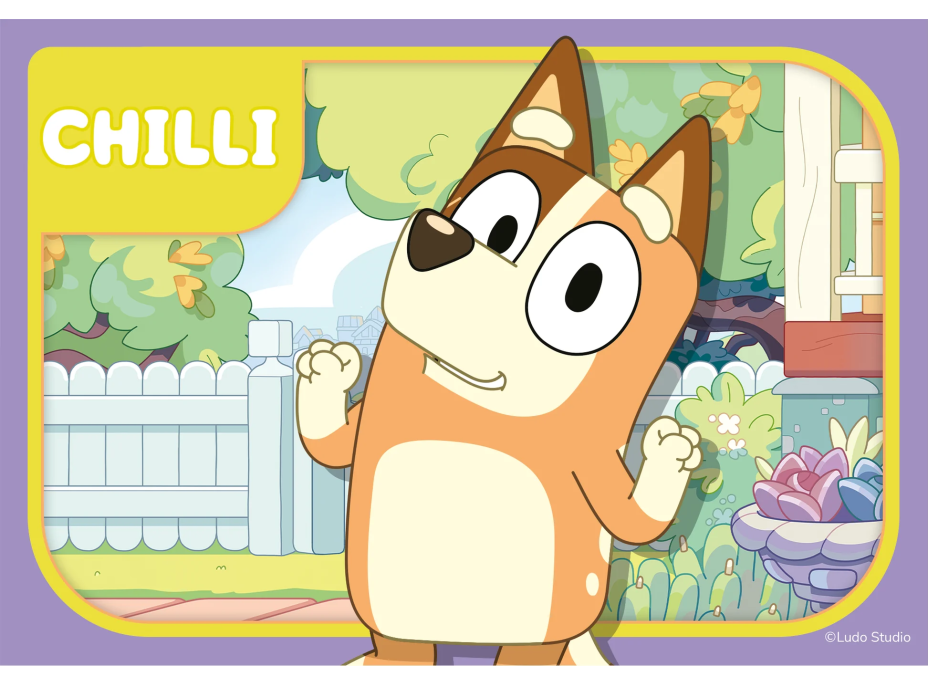 RAVENSBURGER Moje prvé puzzle: Bluey 4v1 (2,3,4,5 dielikov)