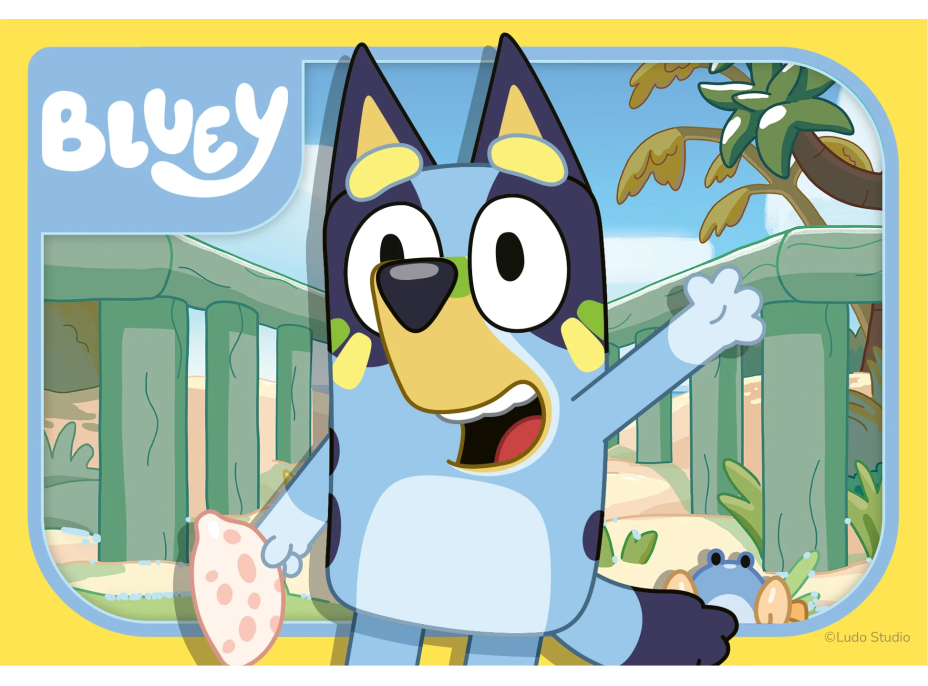 RAVENSBURGER Moje prvé puzzle: Bluey 4v1 (2,3,4,5 dielikov)