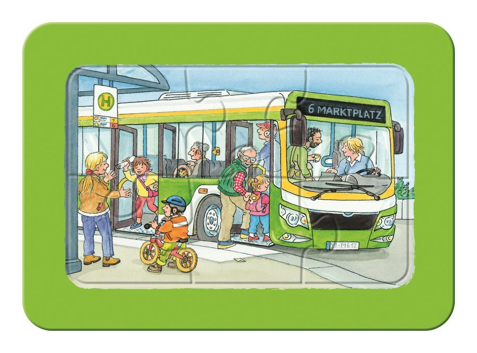 RAVENSBURGER Moje prvé puzzle Dopravné prostriedky 3x6 dielikov