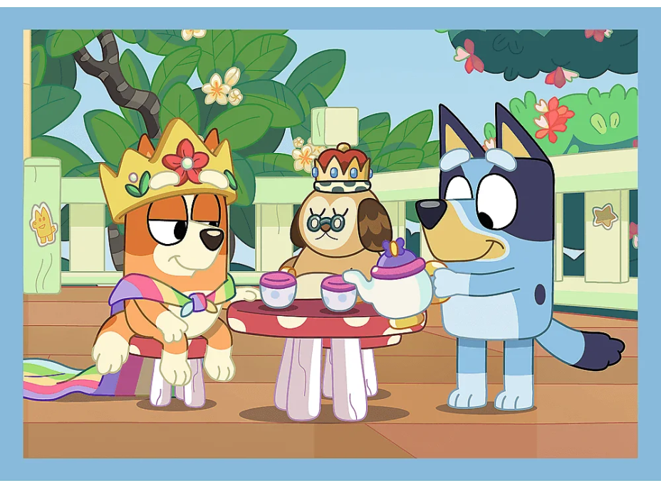 TREFL Puzzle Bluey: Bluey a priatelia 4v1 (35,48,54,70 dielikov)
