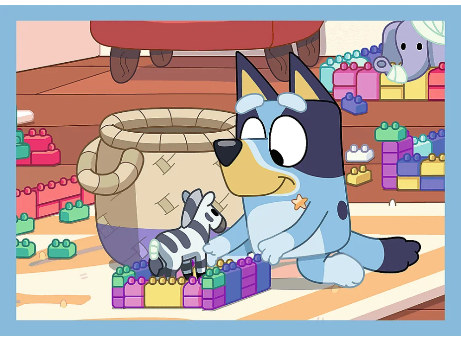 TREFL Puzzle Bluey: Bluey a priatelia 4v1 (35,48,54,70 dielikov)