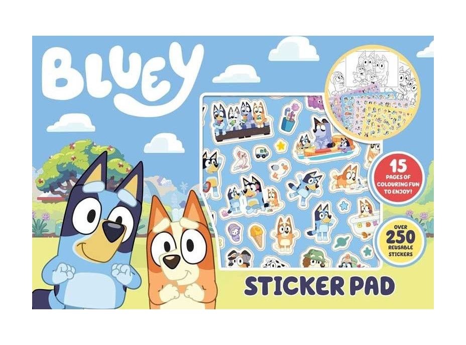 CHARACTER Samolepkový blok Bluey