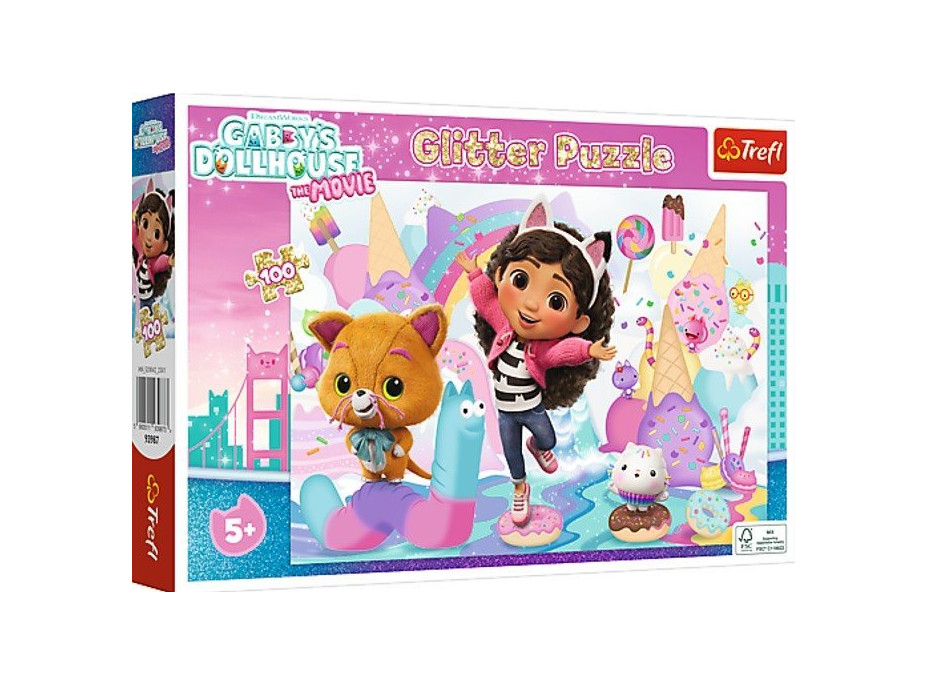 TREFL Svietiace puzzle Gábinin kúzelný domček: S kamarátmi 100 dielikov