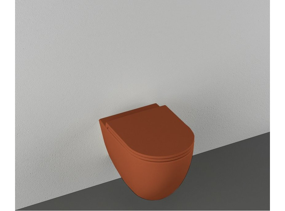Isvea INFINITY závesná WC misa, Rimless, 36, 5x53cm, terracotta 10NF02005-2U