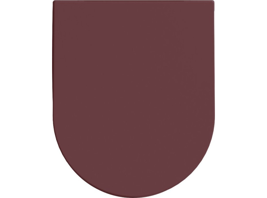 Isvea INFINITY WC sedátko, SLIM, Soft Close, Easy Take, maroon red 40KF0543I