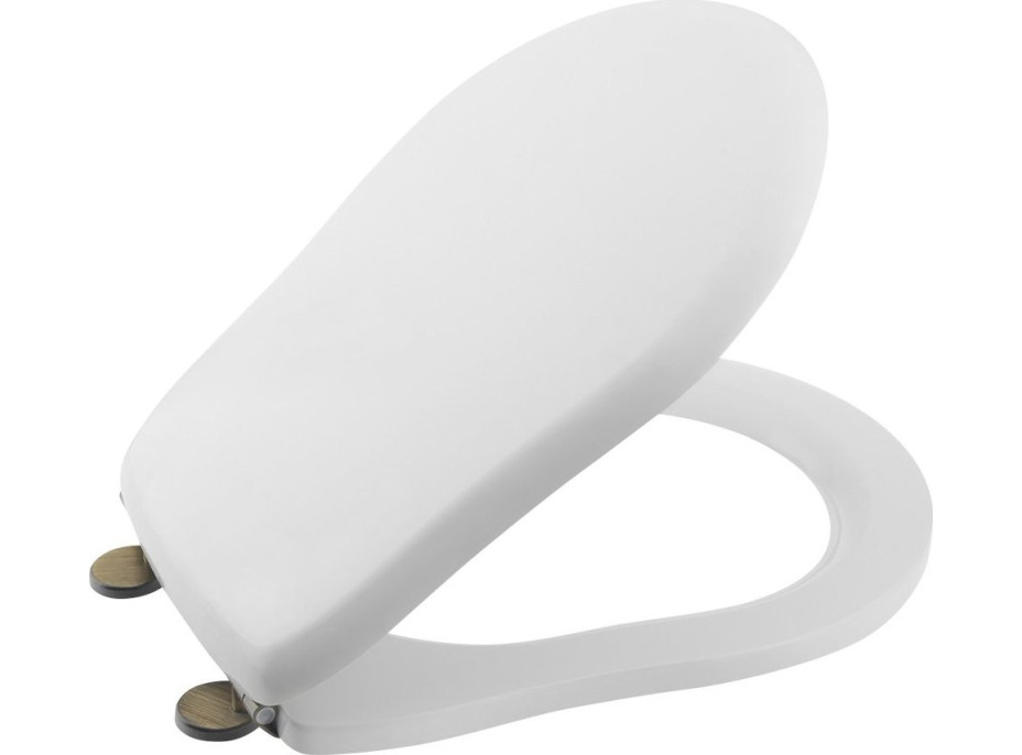Kerasan RETRO WC sedátko, biela/bronz 109301N