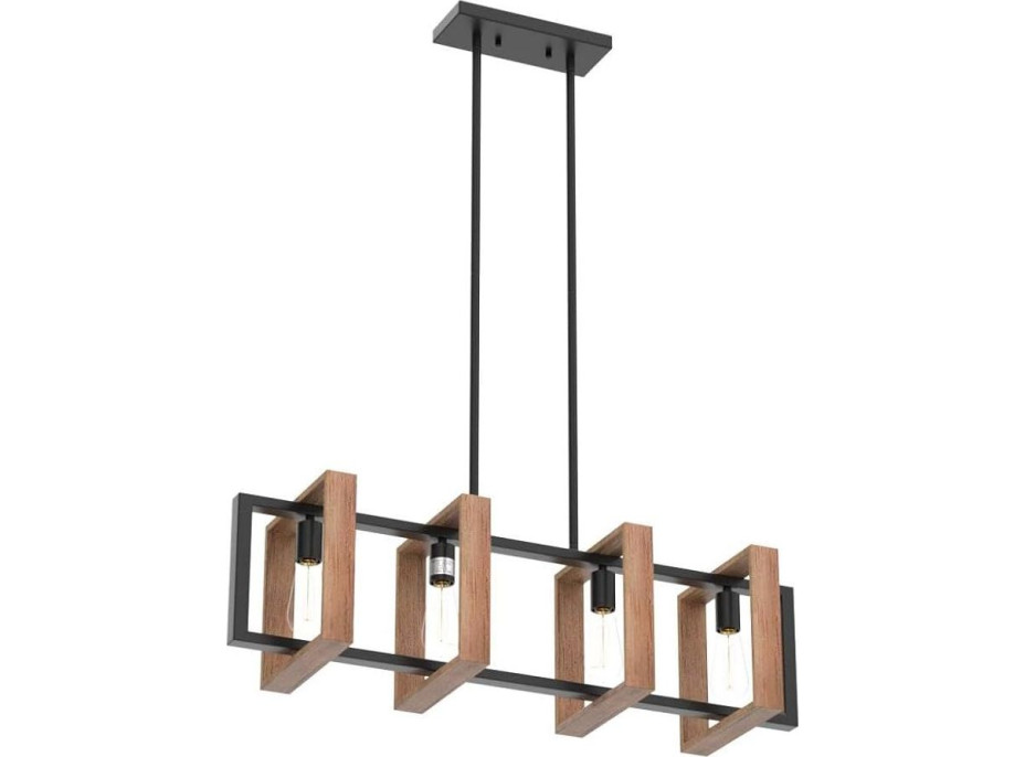 Stropné svietidlo WOODCAGE 4 - drevo