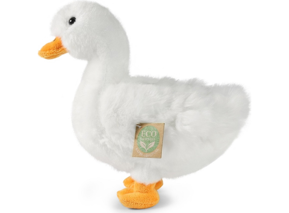 Rappa Plyšová kačica biela 24 cm ECO-FRIENDLY