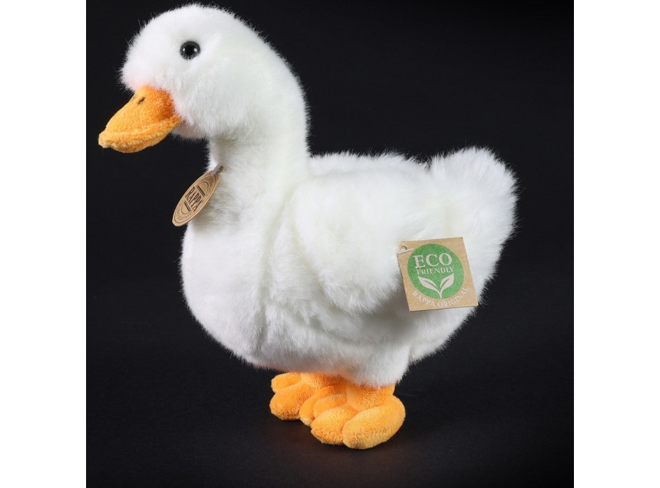 Rappa Plyšová kačica biela 24 cm ECO-FRIENDLY