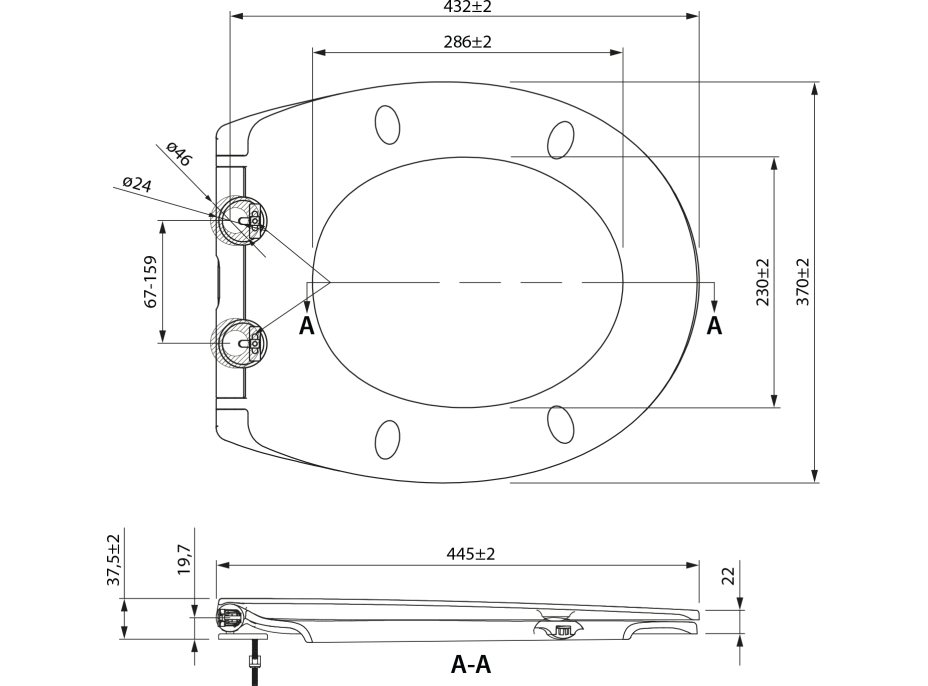 SAMONA JOAN WC sedátko, SLIM, Soft Close, Easy Take, biela 44845102