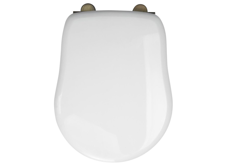 Kerasan RETRO WC sedátko, biela/bronz 109301N