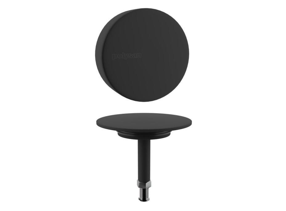 Polysan Vrchná sada vaňovej súpravy, čierna mat 71891.21