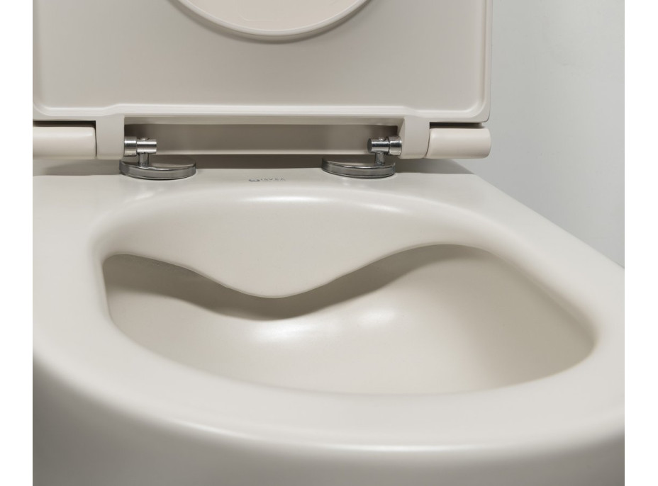 Isvea INFINITY závesná WC misa, Rimless, 36, 5x53cm, ivory 10NF02005-2K