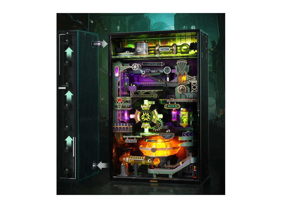 RoboTime 3D mechanická skladačka guličkovej dráhy Mesto alchýmia