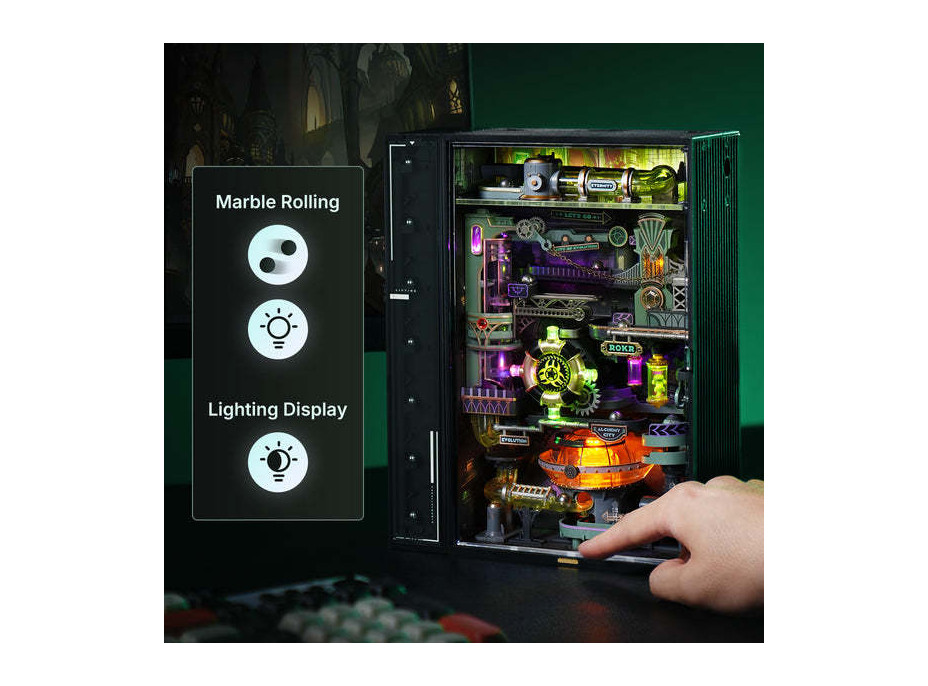 RoboTime 3D mechanická skladačka guličkovej dráhy Mesto alchýmia