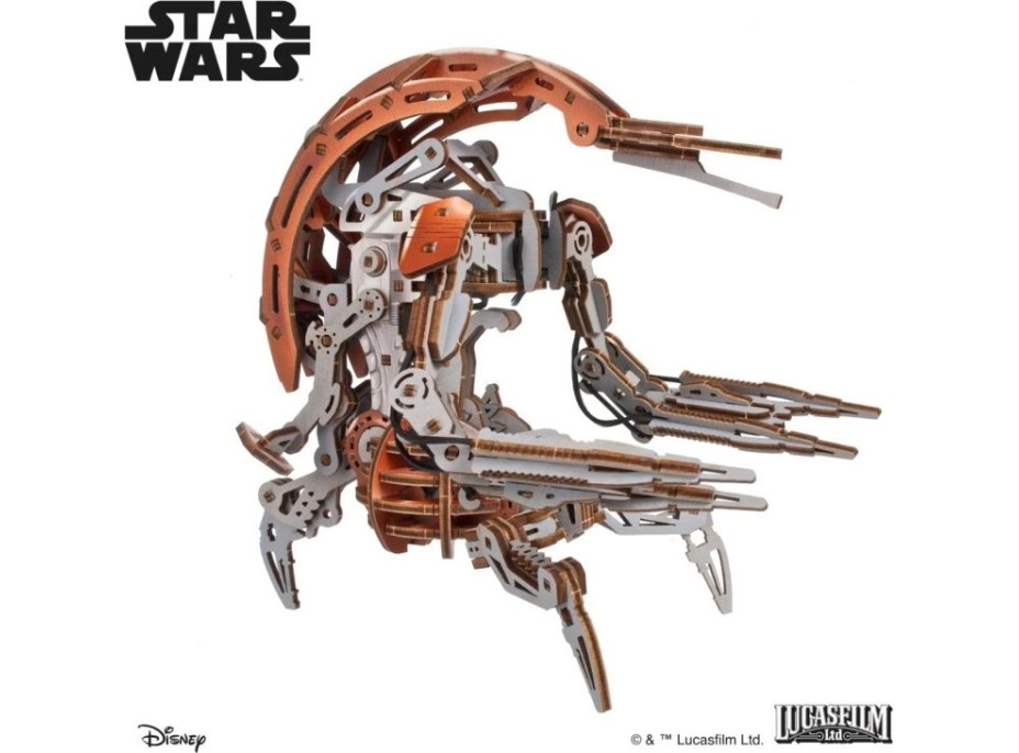 Ugears 3D drevená mechanická skladačka Star Wars Droideka