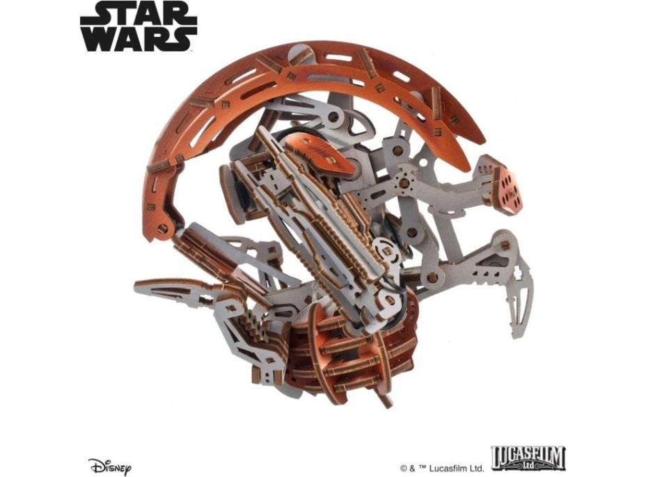 Ugears 3D drevená mechanická skladačka Star Wars Droideka