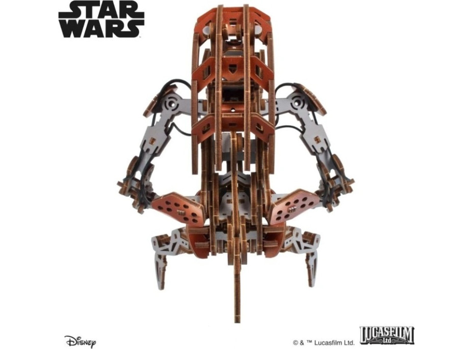 Ugears 3D drevená mechanická skladačka Star Wars Droideka