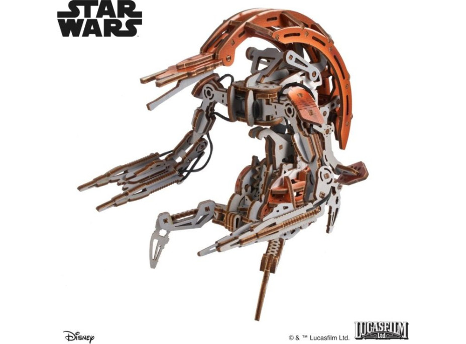 Ugears 3D drevená mechanická skladačka Star Wars Droideka