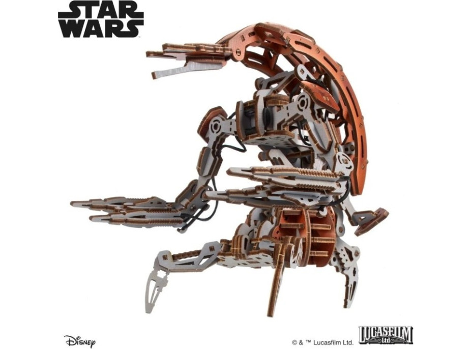 Ugears 3D drevená mechanická skladačka Star Wars Droideka