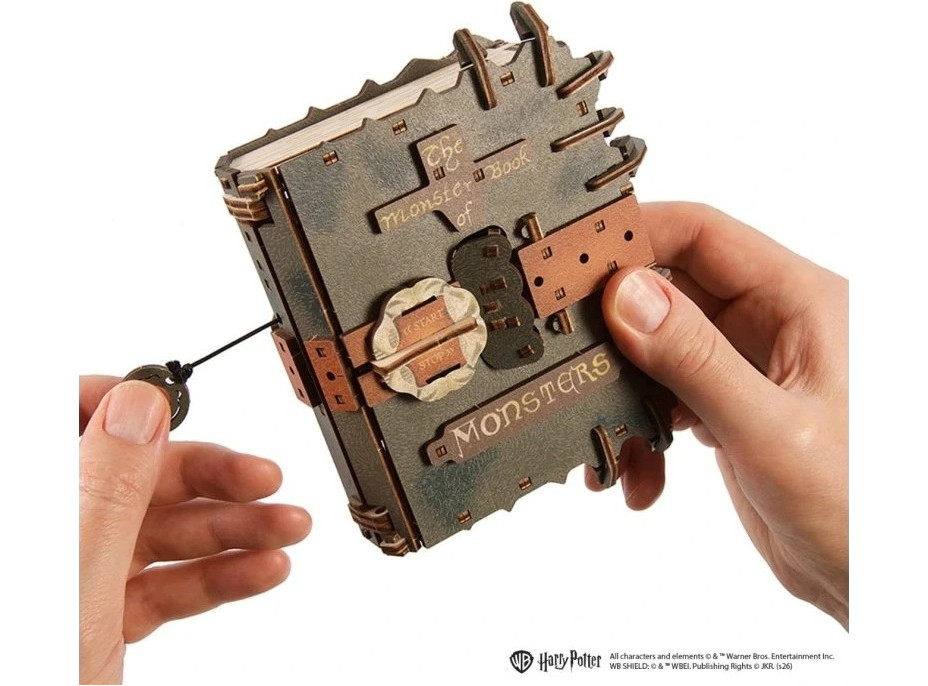 Ugears 3D drevená mechanická skladačka Harry Potter Monster Book of Monsters