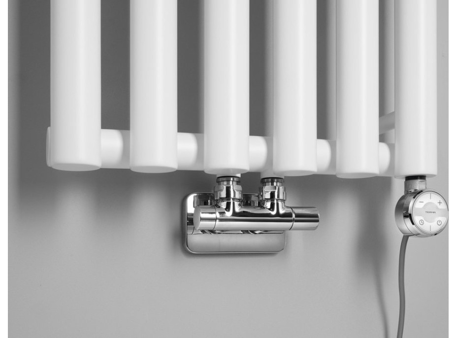 Sapho PILON vykurovacie teleso 418x1800mm, so šiestimi háčikmi pre uterák, biela mat IZ131T