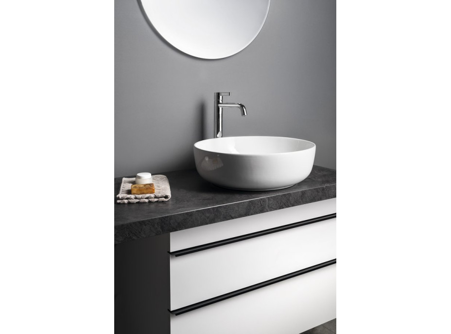 Sapho RONDEA keramické umývadlo na dosku Ø 41cm, biela AR445