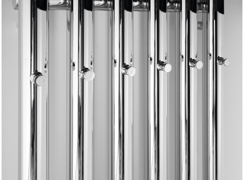 Sapho PILON vykurovacie teleso 418x1800mm, so šiestimi háčikmi pre uterák, chróm IZ130T