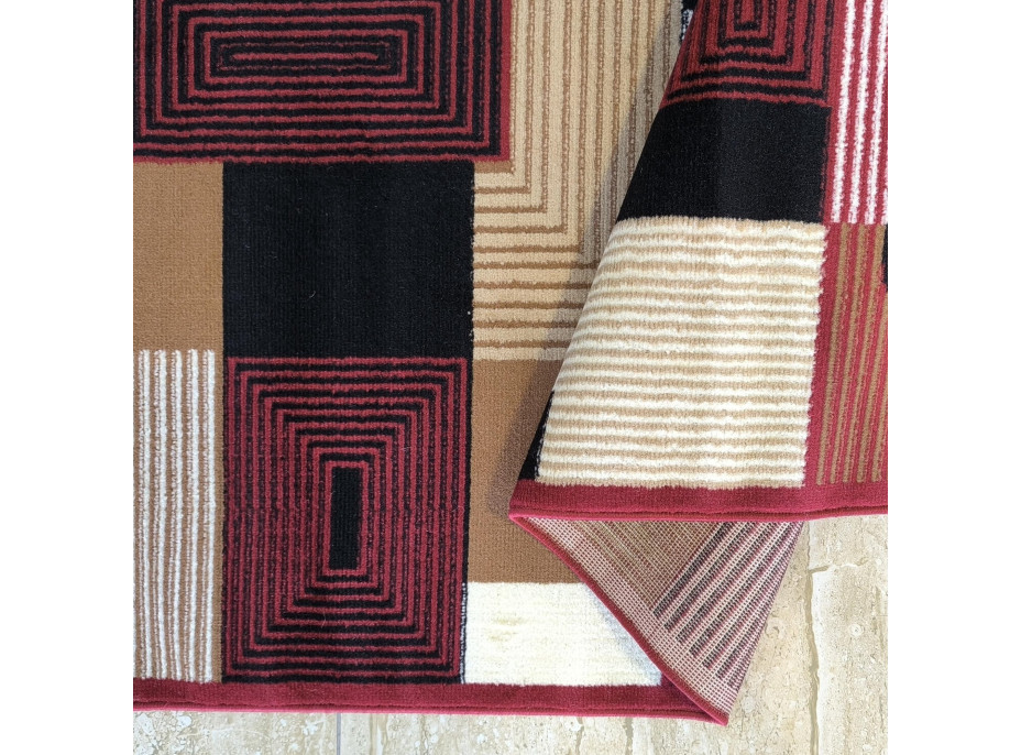 Behúň ALPHA Abstract - červený