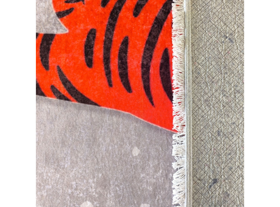Detský kusový koberec HONOR New - Tiger - šedý