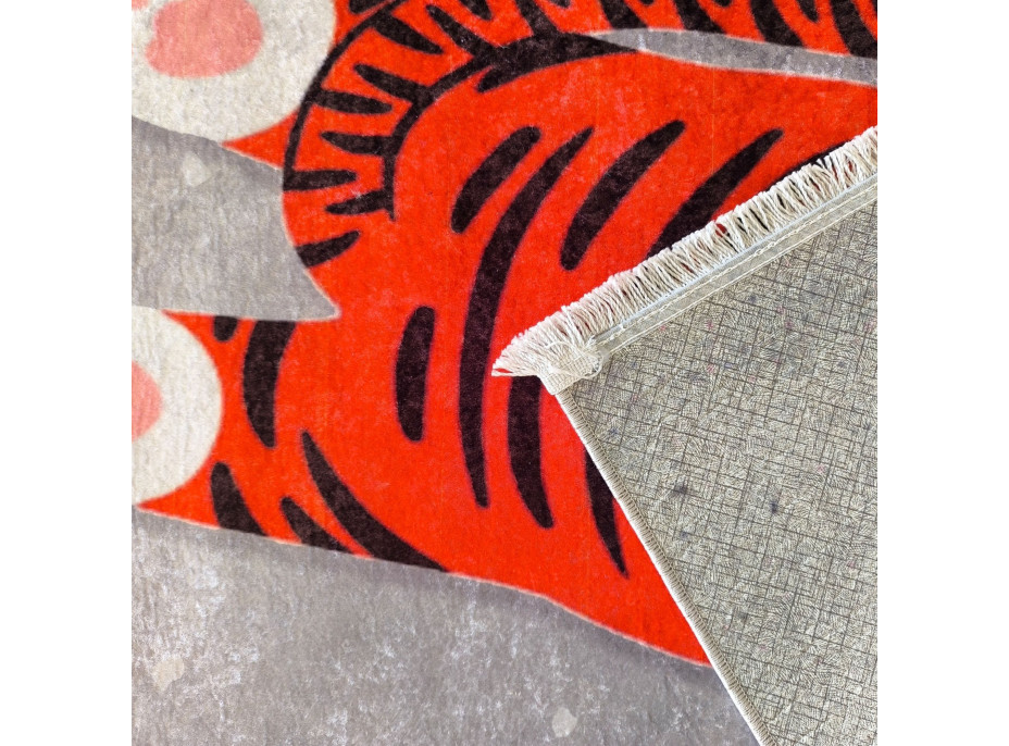 Detský kusový koberec HONOR New - Tiger - šedý