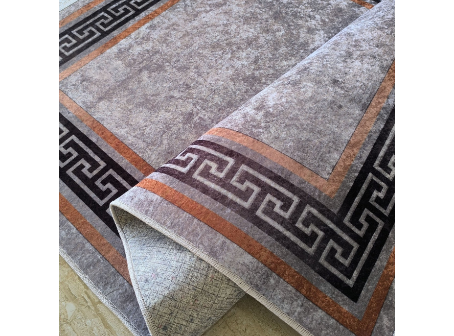 Kusový koberec HONOR New - Greek - hnedý
