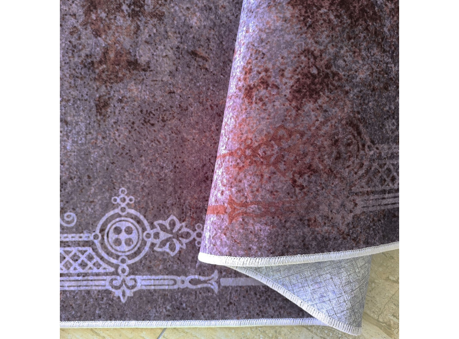 Kusový koberec HONOR New - Edge - tmavo červený